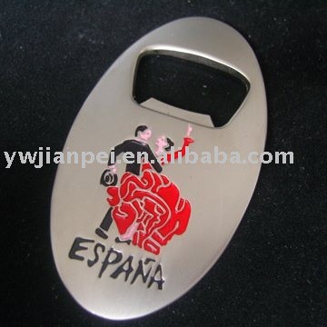 Spain tourist souvenir fighting bull logo bottle opener