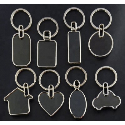 Cheap Promotional Giveaway Customized Logo Key Ring, Square Shape Acrylic KeyChains Key Ring