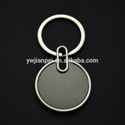 Cheap Round shape key ring can make two sides logo