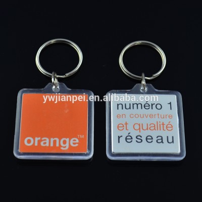 Transparent keychain Printing custom Logo